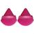 Kit 2 Esponjas Veludo Maquiagem Esponjinhas Para Pó Base Pink