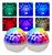 Kit 2 Globo Bola Maluca Luz Led Colorido Rgb Usb Mini Iluminação Vibrante Festa Balada  LEY2147 Branco