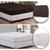 Kit 2 Jogo Lençol Roupa Cama Casal Padrao C/Elástico CONJUNTO POLIESTER Liso Hotel Pousada Revenda 39023 01marrom 01branco