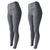 Kit 2 Legging Suplex Plus Size G1 G2 G3 Estampada Ou Lisa Leg Academia Ginastica Cinza, Cinza