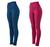 Kit 2 leggings montaria plus size peluciada AZUL AZUL G3 Azul bordo