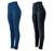 Kit 2 leggings montaria plus size peluciada AZUL AZUL G3 Azul preto