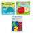 Kit 2 livrinhos educativo e 1 letras e números brinquedo para hora do banho infantil bebe menino menina buba Fundo mar, Conhecendo frutas