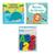 Kit 2 livrinhos educativo e 1 letras e números brinquedo para hora do banho infantil bebe menino menina buba Fundo mar, Animais floresta