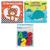 Kit 2 livrinhos educativo e 1 letras e números brinquedo para hora do banho infantil bebe menino menina buba Um dia ursinho, Fundo mar