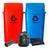 Kit 2 Lixeiras Para Coleta Seletiva De 60l Com Saco De Lixo Vermelho/Azul