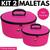 Kit 2 Maleta Nécessaires Frasqueira Maquiagem Fashion Premium Casual Viagem - Cores Rosa