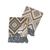 Kit 2 Mantas Xale para Sofá Poltrona Cama em Jacquard 1,40x1,60m Decorativa Luxo Agra Marrom