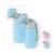 Kit 2 mictorios portatil compacto infantil bebe crianças xixi 18 meses 400 ml com tampa higienica antiodor Azul