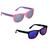 Kit 2 óculos de sol para bebê armação flexível com lenço e estojo proteção uva uvb buba Pink, Preto