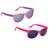 Kit 2 óculos de sol para bebê armação flexível com lenço e estojo proteção uva uvb buba Pink, Rosa