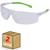 Kit 2 Oculos Epi Proteçao Uv Antirrisco Segurança Trabalho Construção Civil Obra Fume Transparente Incolor Transparente - 2 Unid