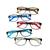 Kit 2 Óculos Para Leitura Com Grau Cristal +1.00 Até +4.00 - REF 001 Azul, Vermelho