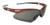 Kit 2 óculos proteção nemesis camuflado lentes marrom esportivo balístico paintball   resistente a impacto ciclism Vermelho fume
