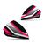 Kit 2 Orelhas Laterais Capacete Attack Evo Brilhante (PAR) Preto, Rosa