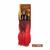 Kit 2 Pacotes Cabelo Jumbo African Beauty P/ Trança + Anéis e Agulha Ombre Vermelho