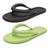 Kit 2 Pares Chinelo Feminino Flip Flop Cores Variadas Dona Beja Pink, Verde