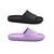 Kit 2 Pares Chinelo Nuvem Feminino Confortável Macio Leve Preto, Lilás