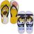 Kit 2 pares de chinelo masculino original Kit simpsons, Coqueiro bco