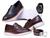 Kit 2 pares de Sapato Oxford masculino Loafer Solado Tratorado Esporte Fino de Couro + cinto relógio Preto, Café