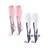 Kit 2 Pares Meia De Compressão Estimula Circulação Sport Rosa, Branco