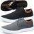 Kit 2 Pares Sapatênis Iate Casual Dhl Masculino + Chinelo Grafite