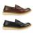 Kit 2 Pares Sapato Casual Masculino Mocassim Loafer Sola Tratorada 2023 Preto, Marrom