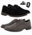 Kit 2 Pares Sapato Social Oxford Camurça Masculino em Couro - BR2 Marrom 1722 preto 1721