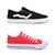 Kit 2 Pares Tênis Casual Street Voe + Tênis All Colors Feminino Preto, Vermelho