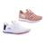 Kit 2 Pares Tênis De Caminhada Corrida Runway Soft Feminino Branco, Nude