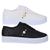 Kit 2 Pares Tênis Feminino Casual Sola Alta Flatform Confortável Sapato Moda Calçado Moda Pérola - Leila Soares Preto, Branco