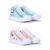 Kit 2 Pares Tênis Infantil Feminino Panda Botinha Borboleta 42 Azul, Rosa