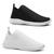 Kit 2 Pares Tênis Meia Masculino Mesh Slip On Leve Conforto Preto, Branco