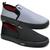 Kit 2 Pares Tênis Slip On Masculino Lona Dia a Dia Casual Cinza, Preto