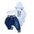 Kit 2 Peças sendo 1 Body Suedine com Capuz e 1 Calça Jeans Branco, Jeans