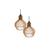 Kit 2 Pendente Lustre Luminoso Teto Turin Mdf E27-21x18cm Natural