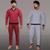Kit 2 Pijamas Longo Masculino Inverno 100% Algodão Confort Vermelho, Cinza