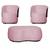 Kit 2 Poltronas Decorativas e 1 Puff Grande Design Orgânico Beatriz Suede Composê material sintético Marrom - Estopar Suede Rosa