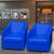 Kit 2 Poltronas Decorativas Para Sala Tecido Sintético Cores Pé De Plástico Azul-royal