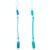 Kit 2 Prendedor de Chupeta Mola Pietra Baby Cordão Melhor Qualidade Top Criança Trava Roupa Feminino Masculino Verde + Azul