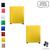 Kit 2 Puffs Banquetas Cubo Quadrado Decorativo sala e quarto Amarelo