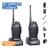 Kit 2 Radio Comunicador  Walk Talk 16 Ch 12km Baofeng 777s Preto