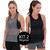 Kit 2 Regata Feminina Cavada Tela Fitness Blusa Furadinha Camiseta Telinha Sortido