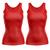 KIT 2 Regata Feminina Fitness Térmica Treino Academia Exercício Funcional Esportiva Mulher Girl Corpo Premium Vermelho