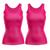 KIT 2 Regata Feminina Fitness Térmica Treino Academia Exercício Funcional Esportiva Mulher Girl Corpo Premium Pink