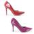 Kit 2 Scarpin Feminino Verniz Confortável Elegante Clássico Rosa, Vermelho
