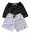 Kit 2 Short Moda Praia Brod Tactel Liso Siri Masculino Bermuda Short Preto, Verde, Branco, Pr