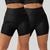 Kit 2 Shorts Legging de desporto 3d Academia Cintura alta Preto, Preto