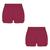 Kit 2 Shorts Malha Lupo Dupla Camada Reflete No Escuro Pedal Cherry, Cherry