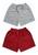 Kit 2 Shorts Moda Praia Masculino Bermudas Tactel Plus Size Cinza, Preto, Vermelho
